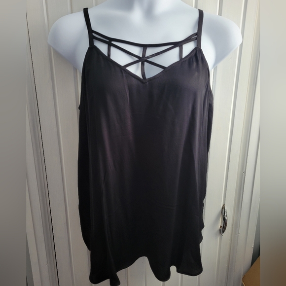 Torrid Strappy Black Tank - Picture 1 of 4